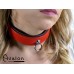 Avalon - DECLARE - Klassisk Collar med O-ring Rødt og Svart 
