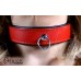 Avalon - DECLARE - Klassisk Collar med O-ring Rødt og Svart 