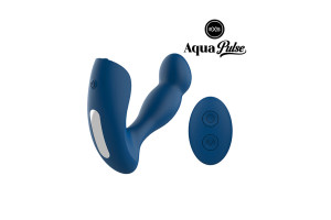 EXS -  AquaPulse Triton Pro – Prostatavibrator med fjernkontroll – Blå