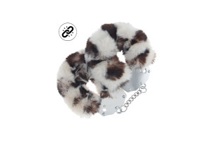 Ouch! Heavy-duty - Fluffy håndjern - Snøleopard