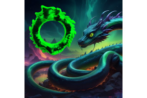 Beasty Cocks - Dragon loop - penisring - Grønn