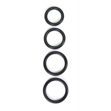 Rimba - Thick Rubber cockring sort 