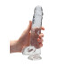 Realrock – Crystal Clear – Realistisk Dildo med Pung – Transparent - 23 cm