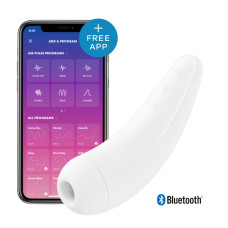 Satisfyer Curvy 2+ Trykkbølgevibrator med app - Hvit