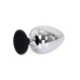 Stor Buttplug med Sugekopp - Metall
