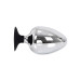 Stor Buttplug med Sugekopp - Metall