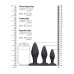 Ouch! Apex Buttplug Sett - 3 stk - Sort Ouch! Apex Buttplug Sett - 3 stk - Sort