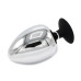 Ekstra stor Buttplug med Sugekopp - 80mm - Metall