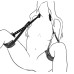 BQS - Thigh Restraint - Bindesett - Sort