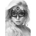 Ouch! Black & White - Queen maskerademaske med Blonder - Sort