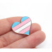 Pride pin - Trans Flag Heart Pin - 1stk