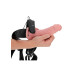 Realrock - Hollow Strap-on uten Pung med Vibrasjoner - 8" - 20,5 cm