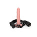 RealRock - Hollow Strap-on uten Pung med Vibrasjoner - 10" - 24,5 cm