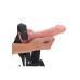RealRock - Hollow Strap-on uten Pung med Vibrasjoner - 10" - 24,5 cm