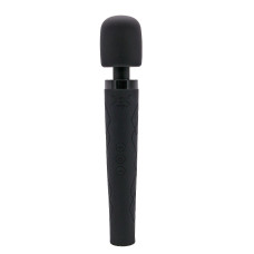 Pixey - Deluxe Black Velvet - Kraftig Oppladbar Massasjestav - Large