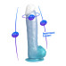 Silexd Fantasy - Angel Dildo - Liquid Silicone - Perleblå