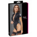 Cottelli Collection - Politi Kostyme - Body med strømpeholder