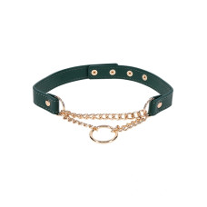 Sex and Mischief - Grønn Collar med Gulldetaljer Sex and Mischief - Grønn Collar med Gulldetaljer