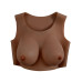 GENDER X - Breast Plate D-Cup - Bryst Protese - Mørk hudfarge GENDER X - Breast Plate D-Cup - Bryst Protese - Mørk hudfarge