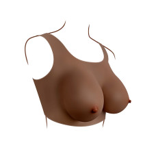 GENDER X - Breast Plate D-Cup - Bryst Protese - Mørk hudfarge