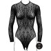Le Désir – Leopardmønstret body med åpent skritt - One size