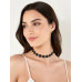 Gnist - Choker med blomsterdetaljer - 02 - Sort