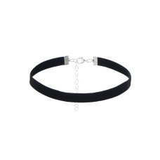 Gnist - Choker med velourlook - 04 - Sort