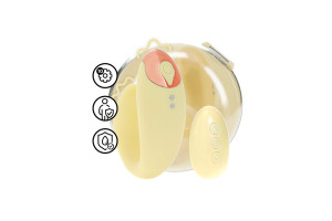 Loveline - Daydream - Parvibrator med ladeetui - Pastell gul
