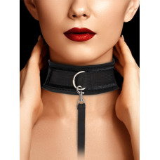 Ouch! Velvet Collar med bånd - sort