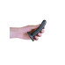 OUCH! - Smooth Silicone - Enkel dildo med sugekopp - Gun Metall