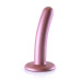OUCH! - Smooth Silicone - Enkel dildo med sugekopp - Rosa