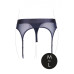 Ouch! Vibrating Strap-on Thong med Strømpebånd - M/L
