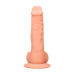 Realrock - Dildo med pung - 8inch/21,8 cm - Lys hudfarge