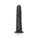 RealRock - Slim Realistic Dildo med sugekopp - 6" / 15,5 cm  - Sort 