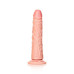 RealRock - Slim Realistic Dildo med sugekopp - 6" / 15,5 cm  - Lys hudfarge