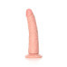 RealRock - Slim Realistic Dildo med sugekopp - 6" / 15,5 cm  - Lys hudfarge