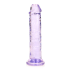 Realrock – Crystal Clear – Enkel Realistisk Dildo – Lilla - 14.5 cm