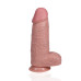 Realrock - Ekstra Tykk Dildo - 25,4 cm - Lys hudfarge