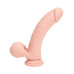 Realrock - Dual Density Vibrator Dildo with Weighted Balls - 8"/20,3 cm - Beige Realrock - Dual Density Vibrator Dildo with Weighted Balls - 8"/20,3 cm - Beige