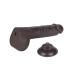 LoveToy – 9.5" Sliding Skin Dildo – Mørk Hudfarge LoveToy – 9.5" Sliding Skin Dildo – Mørk Hudfarge
