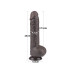 LoveToy – 9.5" Sliding Skin Dildo – Mørk Hudfarge LoveToy – 9.5" Sliding Skin Dildo – Mørk Hudfarge