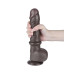 LoveToy – 9.5" Sliding Skin Dildo – Mørk Hudfarge LoveToy – 9.5" Sliding Skin Dildo – Mørk Hudfarge
