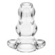 Perfect Fit - Double Tunnel Buttplug, X-Large, Transparent Perfect Fit - Double Tunnel Buttplug, X-Large, Transparent