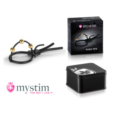 Mystim - Pearly Pete - Corona Strap med gullkuler