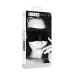 Ouch!  Black & White - Satin Curvy Eyemask - Øyemaske Sort