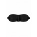Ouch!  Black & White - Satin Curvy Eyemask - Øyemaske Sort