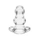 Perfect Fit - Double Tunnel Buttplug, Medium - Transparent Perfect Fit - Double Tunnel Buttplug, Medium - Transparent