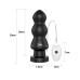 LoveToy - King Size Vibrating Anal Rigger  7,8" / 19,8 cm - sort 
