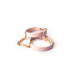 Crave - ID cuff - Armbånd og cuffs i silikon - Rosa og Rosegull