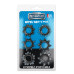 MENZSTUFF 6 pk penisringer - Sort MENZSTUFF 6 pk penisringer - Sort